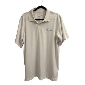 Columbia men's Omni Shade white polo L golf